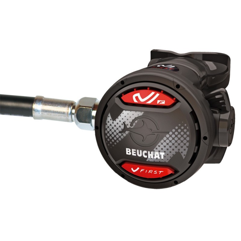 SET REGULATOR V-FIRST DIN (Treapta I + Treapta II + Octopus V-FIRST) | Echipament Scufundari | Regulatoare